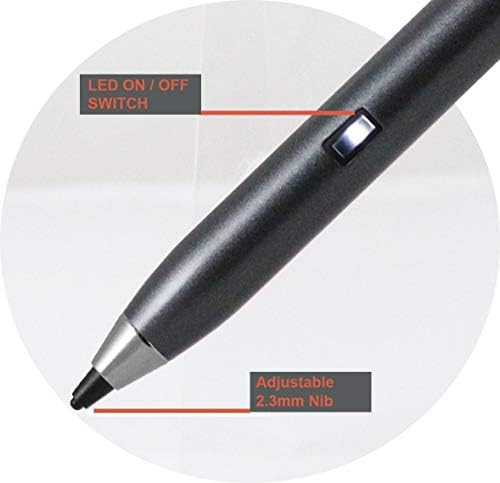 עט חרט דיגיטלי אפור אפור דיגיטלי תואם עט Dell XPS 15 15.6 אינץ '| Dell XPS 15 2-in-1 15.6 אינץ '